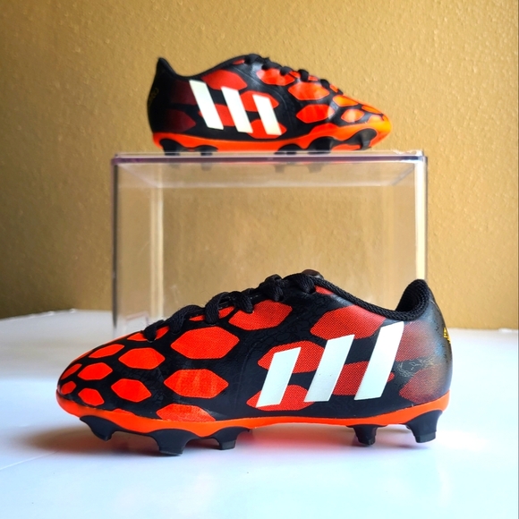 Adidas Predito Instinct FG Soccer Cleats  Red Black Shoes Toddler size 10.5C - Picture 4 of 11